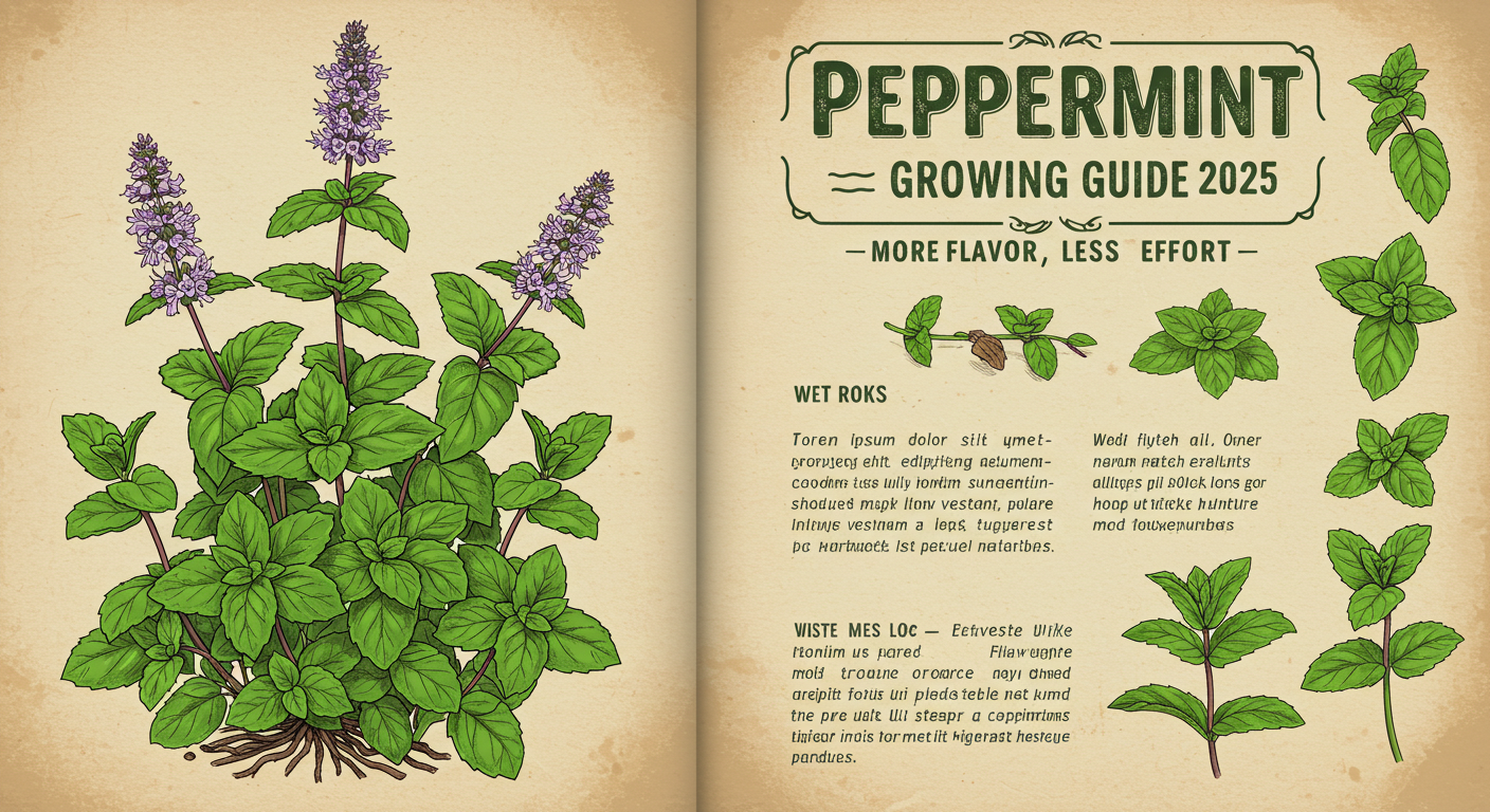 Peppermint Growing Guide 2025 – More Flavor, Less Effort