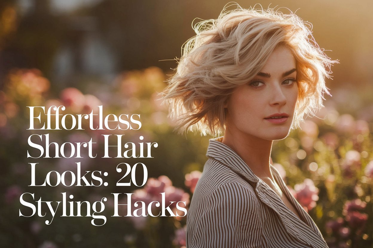 The Secret to Effortless Short Hair Looks: 20 Styling Hacks