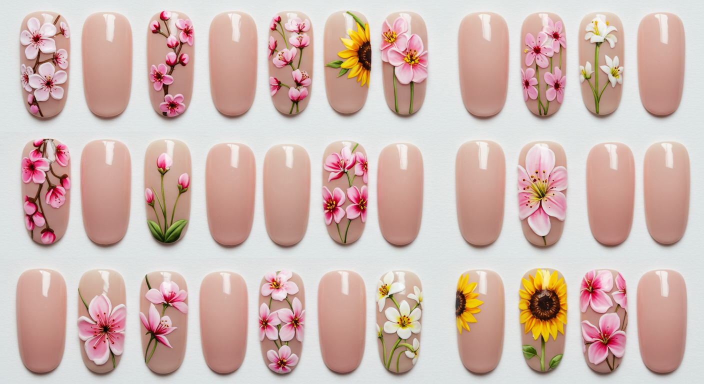 20 Blooming Flower Tips A Fresh Take on Spring Nails